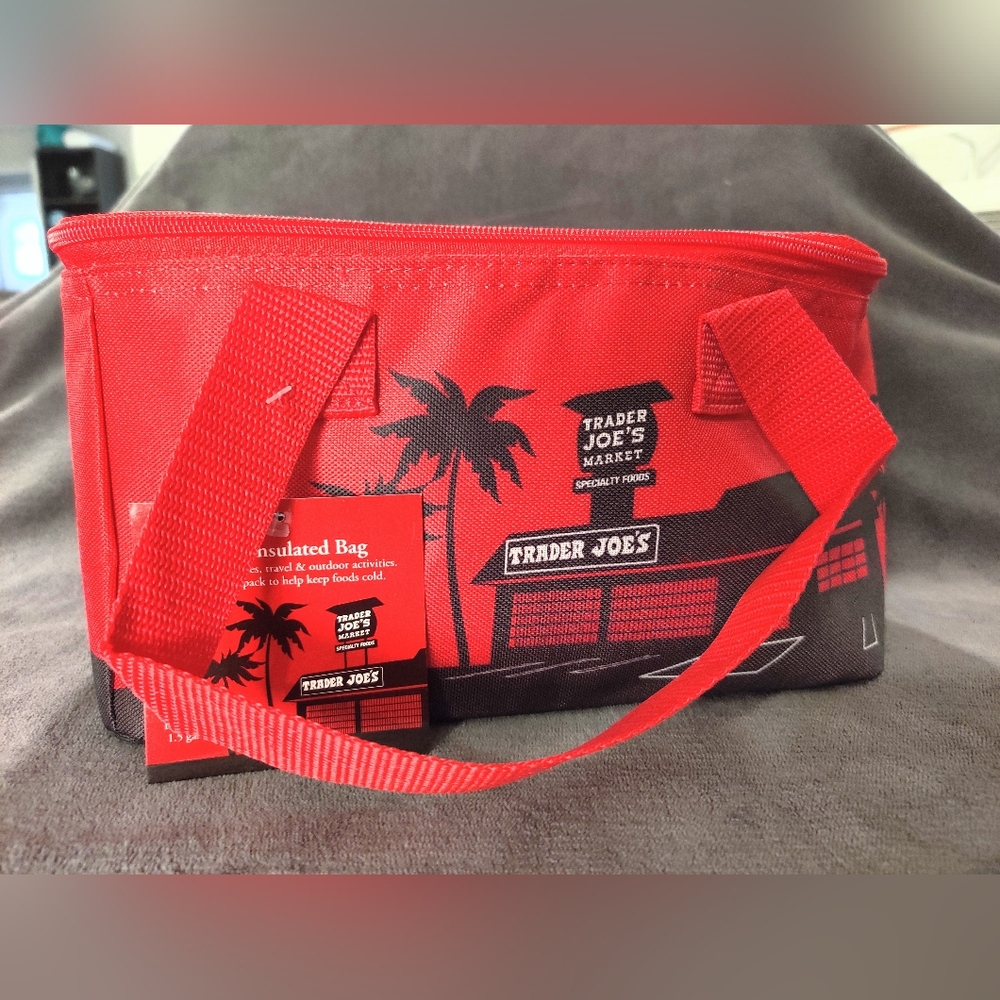 Trader Joe's Ruby Red Mini Insulated Bag NWT
